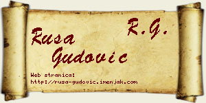 Rusa Gudović vizit kartica
